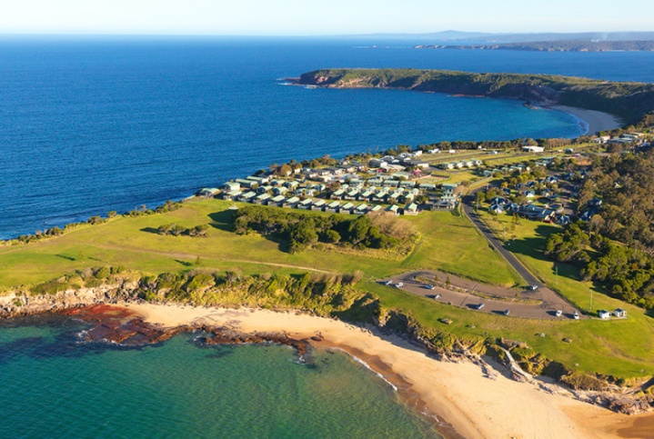 Best beach camping NSW, Australia. Merimbula Beach Resort and Caravan Park. Photo: NRMA